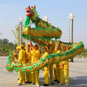多人舞龙龙灯会传统节日庙会民间运动龙狮手工龙成人健身龙道具