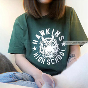 nike耐克怪奇物语联名男女老虎头图案休闲运动圆领短袖t恤ck2343