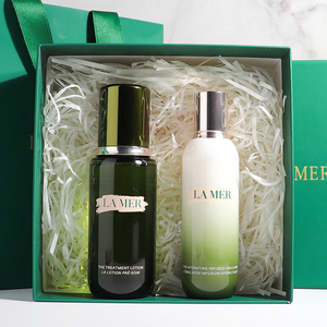新品la mer海蓝之谜精粹水乳浓缩修护护肤品水乳套装礼盒