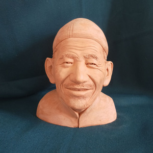 来图定制真人头像陶瓷老人像纪念摆件陶人公仔结婚生日礼物定做