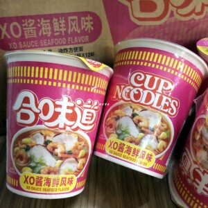 包邮合味道xo酱海鲜风味整箱12杯面条泡面杯面速食方便面杯装拉面
