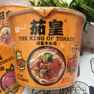 包邮统一茄皇牛肉面整箱12桶装方便面番茄牛肉味冲泡面条速食宵夜