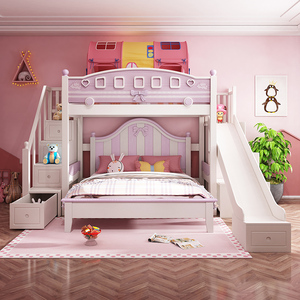 交错式上下儿童床滑梯