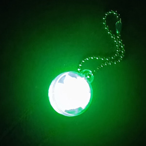 循环使用夜光荧光标记牌汽车背包拉链头钥匙扣个性装饰挂件球状款