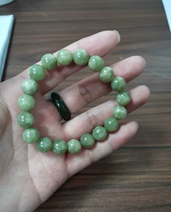 河磨玉老玉孤山白皮手串