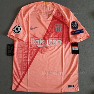 巴塞罗那巴萨 梅西 1819 欧赛 第二客场 球迷版球衣 球员版字