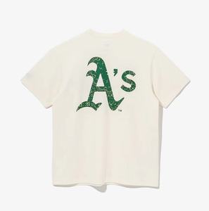 超超家韩国潮牌newera纽亦华腰果花大logo潮流时尚男女t恤0429201