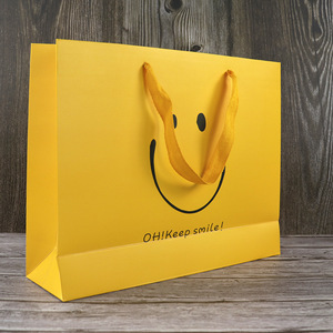 童装服装店衣服袋子现货可印logo可爱ins小手提纸袋生日礼品袋