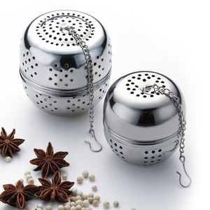 带磁不锈钢茶滤器办公泡茶茶叶过滤器茶漏器卤料香料盒味宝调料盒