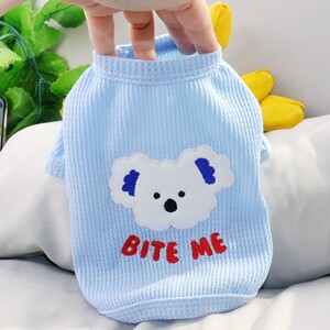 狗狗春天穿的衣服韩版可爱ins小型幼犬泰迪比熊博美宠物春夏季T恤
