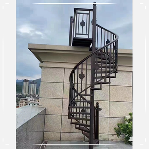 别墅自建房专用铝合金户外旋转楼梯阳台顶楼露台防滑圆形旋梯定制