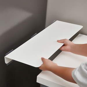 厨房缝隙挡板免打孔冰箱夹缝台面延伸板桌面侧边加宽延长收纳板