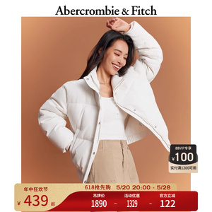 【面包羽绒】AF女装 短款立领抗风外套美式保暖羽绒服 342095-1