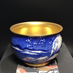 精品～有田烧幸山窑 手描金杯 茶杯