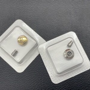 手表配件维修 t099把头 不锈钢粗孔防水把的 男女表冠 调时间柄头