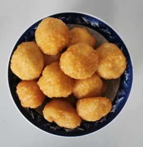 安徽庐江特产手工糯米圆子团子油炸火锅麻辣烫食材饭店喜庆大园子