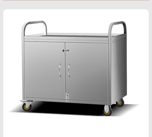 餐饮外卖不锈钢餐车餐车推车送菜小吃摊车摆摊酒水小推车手推酒店