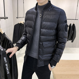 京东购物商城官网唯品会特卖品牌男士冬季修身短款棒球领男装外套