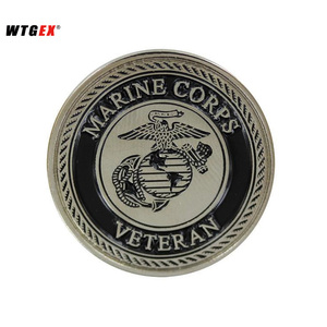 wtgex 美国正品vanguard陆战队老兵领章金属徽章6200543