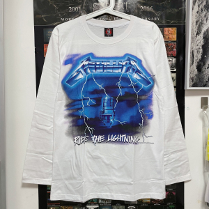 metallica金属乐队泰国进口男女长袖t恤泰版摇滚欧美复古两件包邮