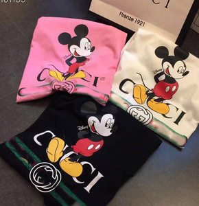 时尚古驰短袖t恤男潮牌酷奇男装米老鼠新款米奇男女同款情侣半袖