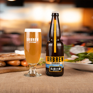 优布劳啤酒头道小麦精酿德式瓶装麦芽香熟啤酒450ml*6瓶/12瓶整箱