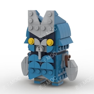l乐高moc图纸 奥特曼怪兽 巴尔坦星人方头仔