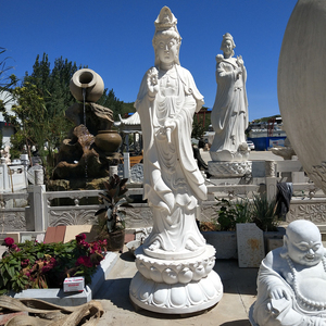 石雕观音天然汉白玉佛像三面观音地藏王像弥勒佛罗汉人物大型雕塑