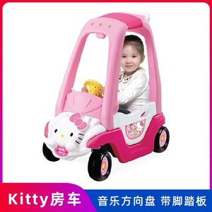新品韩国儿童小房车POLI四轮踏行公主车游乐场手推小汽车玩具车可