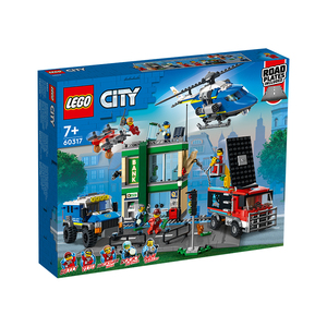 乐高城市组60317警察银行大追捕大冒险儿童益智拼搭积木男孩玩具