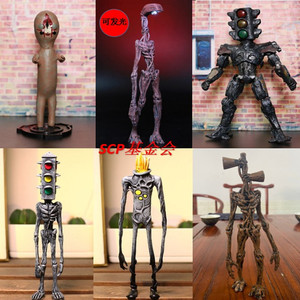 scp基金会警笛人可动汽笛人手办都市传说6789怪物收容玩具模型