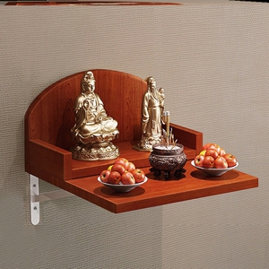 放菩萨架用佛像供供奉台墙上置物架财神摆放架神台供架小神柜拜