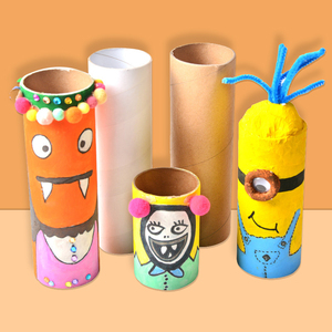 直径约5cm幼儿园益智搭建创意手工diy制作材料纸筒绘画纸管1人付款12