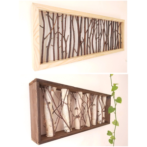 白桦树装饰墙