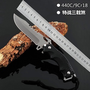 户外刀具防身武器比首刀丛林生存直刀一体龙骨刀野外求生刀军工刀