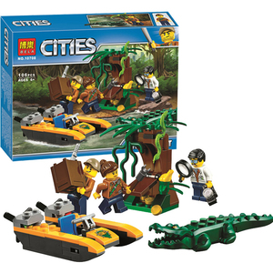 兼容乐高城市组city系列60157丛林探险入门套装儿童拼装益智积木