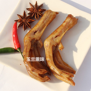 福建省三明市玉兰熏味熏味鸭爪香辣不辣250克500克零食地方特产