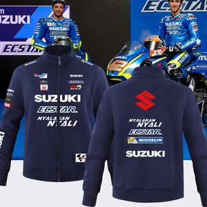 骑士车手卫衣男Suzuki铃木大R MotoGP摩托厂队骑行机车赛车服外套
