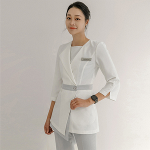 韩版美容院美容师工装气质女高端夏季养生水疗足浴足疗技师工作服