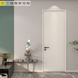 三峰木门室内门现代简约卧室门套装门家用实木门厨房门定制xw-31