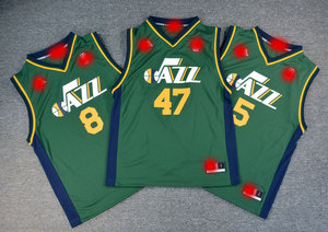 复古爵士47基里连科5布泽尔8德隆青年版球衣 全涤速干透气