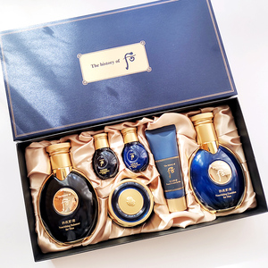 韩国专柜whoo后 君 男士套盒 水乳面霜三件套洗面奶 补水保湿套盒