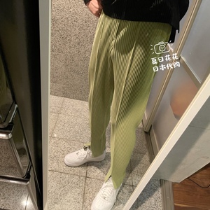 jf163 夏日花花 日本代购 三宅一生hp 一月新款小脚休闲男裤