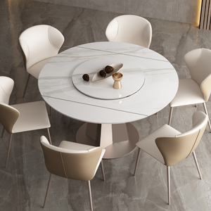 0088人付款淘宝北欧实木可伸缩折叠圆桌餐桌小户型餐桌椅组合家用多