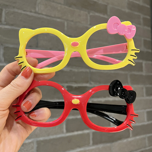 女童眼镜框无镜片可爱