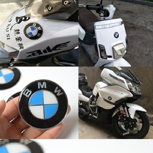 适用BMW汽车摩托车个性电动车标志贴花宝马立体软胶装饰贴标贴纸