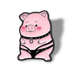 七了个三 个性原创绅士小猪徽章卡通胸针个性别针配饰百搭