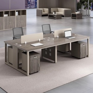 现代员工位屏风职员桌椅组合简约现代4/6四人工位办公室屏风