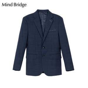 mindbridge百家好男士西服春夏新款商务休闲西装潮流外套mvbj210h