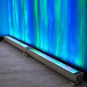 led动态水纹洗墙灯户外防水外墙亮化工程 3d波纹流动条形氛围灯